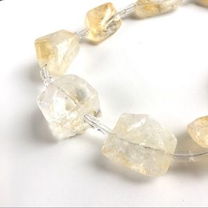 Chunky citrine choker necklace